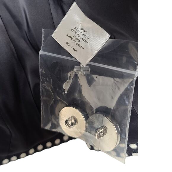 Talbots Jacket Polka Dot Short Lined Blazer Women's Size 8P - Picture 8 of 8